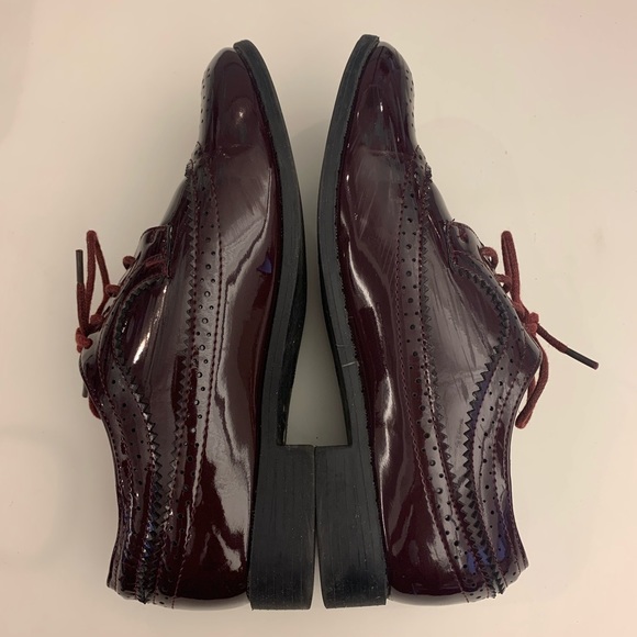 Wingtip oxfords maroon patent leather - Picture 4 of 5